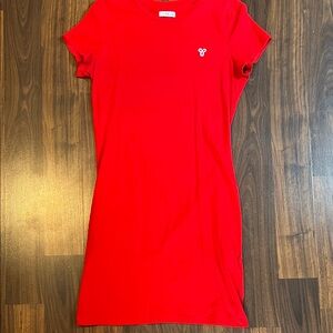 TNA Red Short Sleeve Bodycon Dress